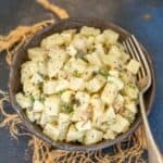 Make this easy and simple Walmart copycat Old Fashioned Amish Potato Salad at home using a few simple ingredients. It's a great summer side dish that is sure to tickle your palate (gluten-free).