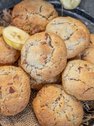 These soft Banana Cookies are cake-like cookies made using overripe bananas and other basic cookie ingredients. Here is how to make them.