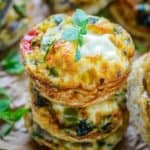 Make these freezer-friendly Healthy Egg White Muffins in under 30 minutes and serve them as a protein-packed breakfast or quick snack.
