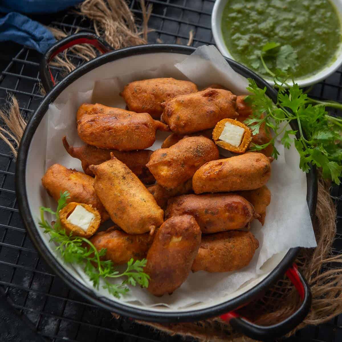 Paneer Pakora Recipe (Step by Step + Video) - Whiskaffair