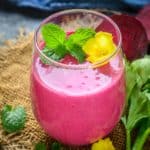 Healthy and wholesome, this 5-ingredient, 5-minute Banana Beet Smoothie is perfect for your weekday breakfast and is great for weight loss.