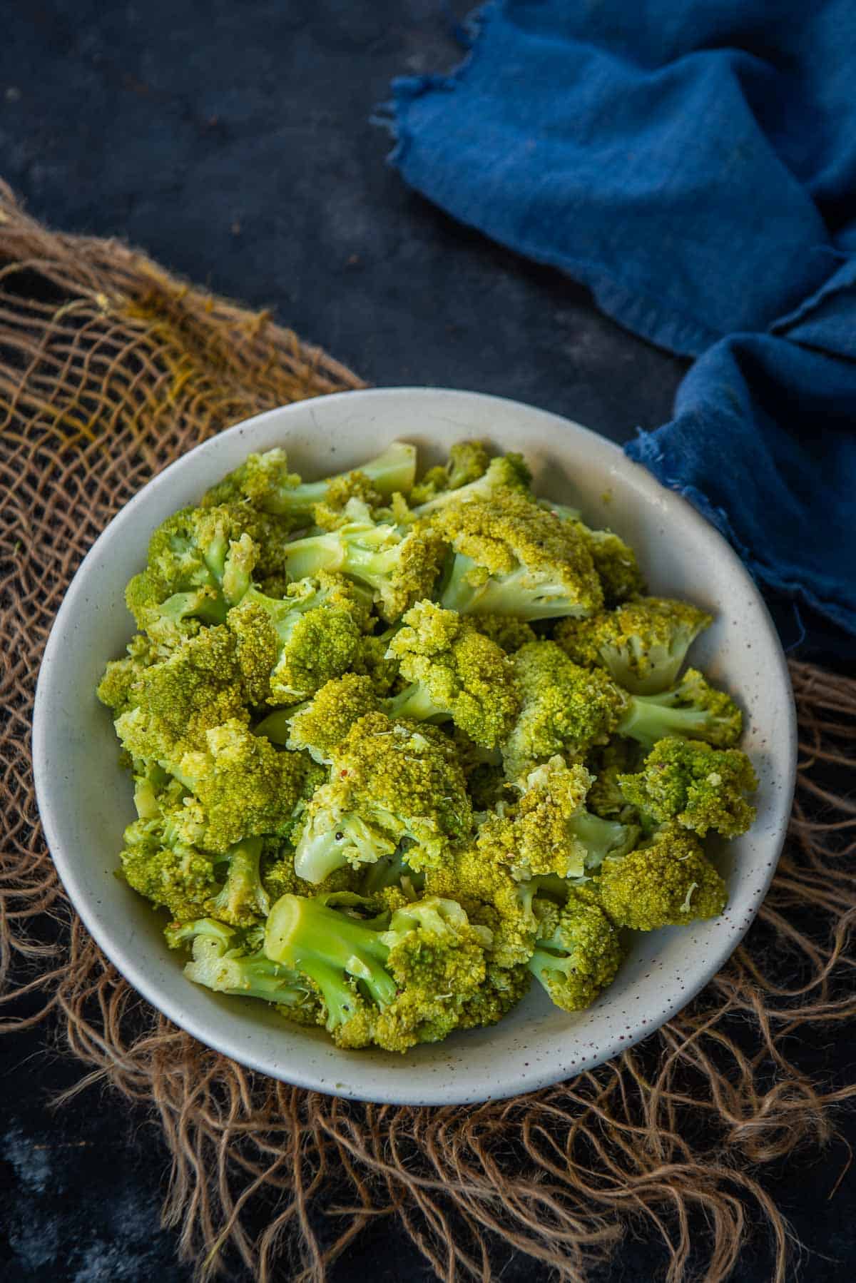 Instant Pot Broccoli served in a bowl.