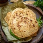 Plain Tawa Paratha is an unleavened pan-fried Indian flatbread made using whole wheat flour. It's prepared in a lot of households almost daily (vegetarian).