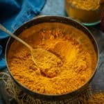 Sambar Powder (Sambar Podi, Milagai Thool, or Sambar Pudi) is a South Indian condiment or spice mix that is added to sambar to give it a delicious flavor. Use it to make a delicious sambar recipe or add it to a simple stir fry (vegan, can be made gluten-free).