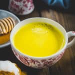 Haldi Doodh (Golden Turmeric Milk) is an Ayurvedic Indian drink that comes together in under 10 minutes using 4 ingredients. It has incredible anti-inflammatory and antioxidant properties and is great for boosting immunity. Here is how to make it (vegetarian, gluten-free).