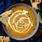 Rich, creamy, buttery, and smoky, Dal Makhani is a very popular North Indian lentil dish made using black lentils, lots of butter, and mild spices. Serve it with naan or jeera rice for an unforgettable meal!