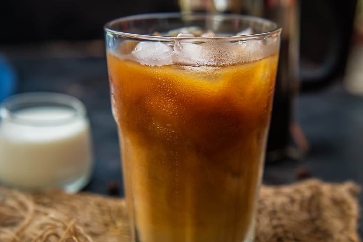 Homemade French Press Cold Brew Coffee 