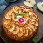 Make this easy, delicious, and super moist Italian Apple Yogurt Cake using a few basic ingredients. This elegant Italian cake is not too sweet and is perfect for your fall table!