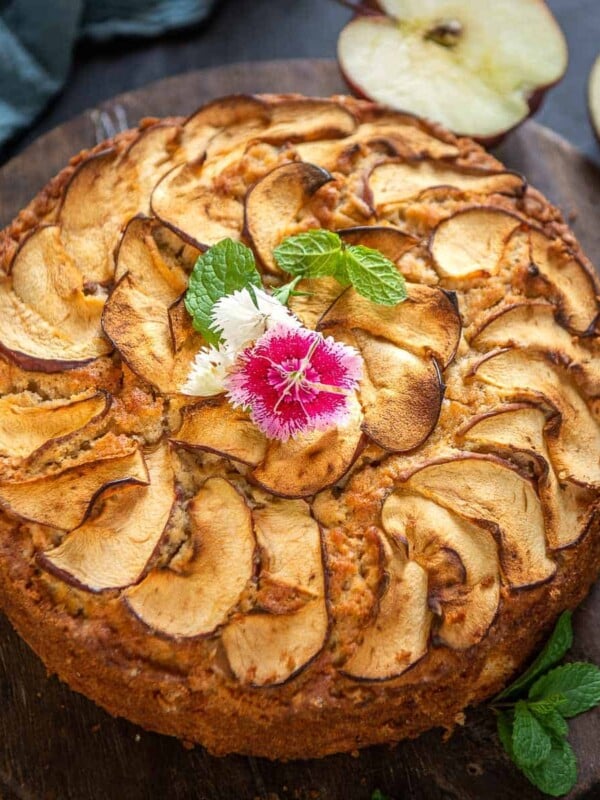 Make this easy, delicious, and super moist Italian Apple Yogurt Cake using a few basic ingredients. This elegant Italian cake is not too sweet and is perfect for your fall table!