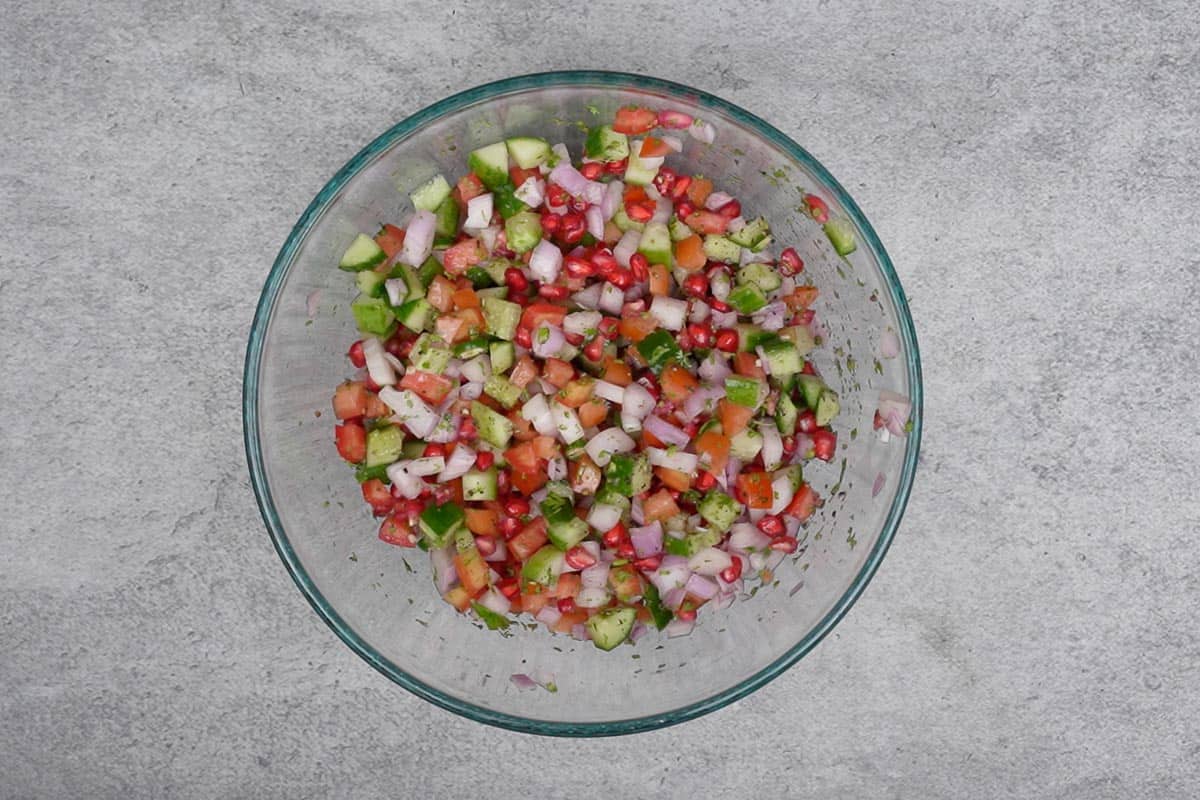 Ready kachumber.