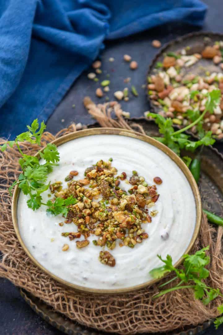 Dried Nuts Raita Recipe - Whisk Affair