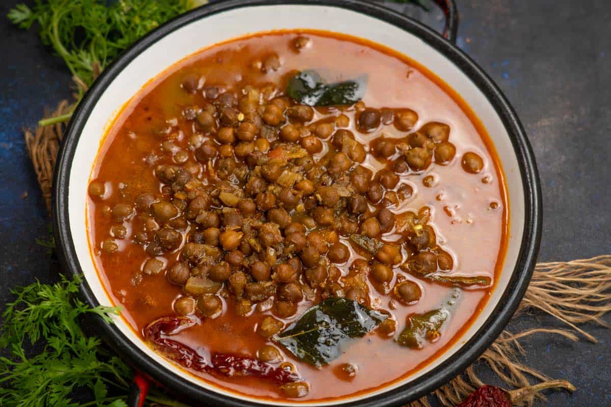Kadala Curry Recipe (Kerala Style Black Chickpeas Kari)