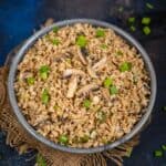 Make this delicious Chinese-style Mushroom Fried Rice recipe using a few simple ingredients in under 15 minutes.