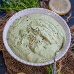 Make this super creamy Chick Fil A Copycat Avocado Lime Ranch Dressing in just 5 minutes. Use it as a salad dressing, dip, or in wraps, burritos, or tacos (vegetarian, gluten-free).