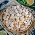Make this creamy, comforting, Traditional Hawaiian Macaroni Salad at home using a few pantry ingredients. Serve this mayonnaise-based salad for potlucks, BBQs, or picnics (vegetarian).