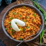 Loaded with kimchi, mushrooms, and other veggies, Korean kimchi fried rice (kimchi bokkeumbap ) comes together in under 30 minutes and makes for a great weeknight meal. Top it with a soft-boiled egg for a perfectly balanced dish.