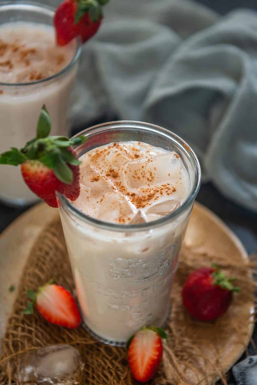 Strawberry Horchata Recipe (Step by Step + Video) Whiskaffair