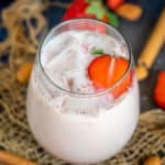 This Easy Strawberry Horchata (Pink Horchata) is a fun twist on the classic Spanish beverage. Make this lightly sweet, no-cook, rich, and creamy drink for a refreshing summer treat (vegetarian, gluten-free).
