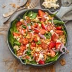 Try this sweet, savory, and tangy strawberry walnut salad this summer when fresh strawberries are in season. This nutritious salad is low-cal and comes together in just 10 minutes.