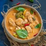 Make traditional Thai Chicken Panang Curry at home in under 30 minutes using my easy recipe. It is much more flavorful than your favorite take-out