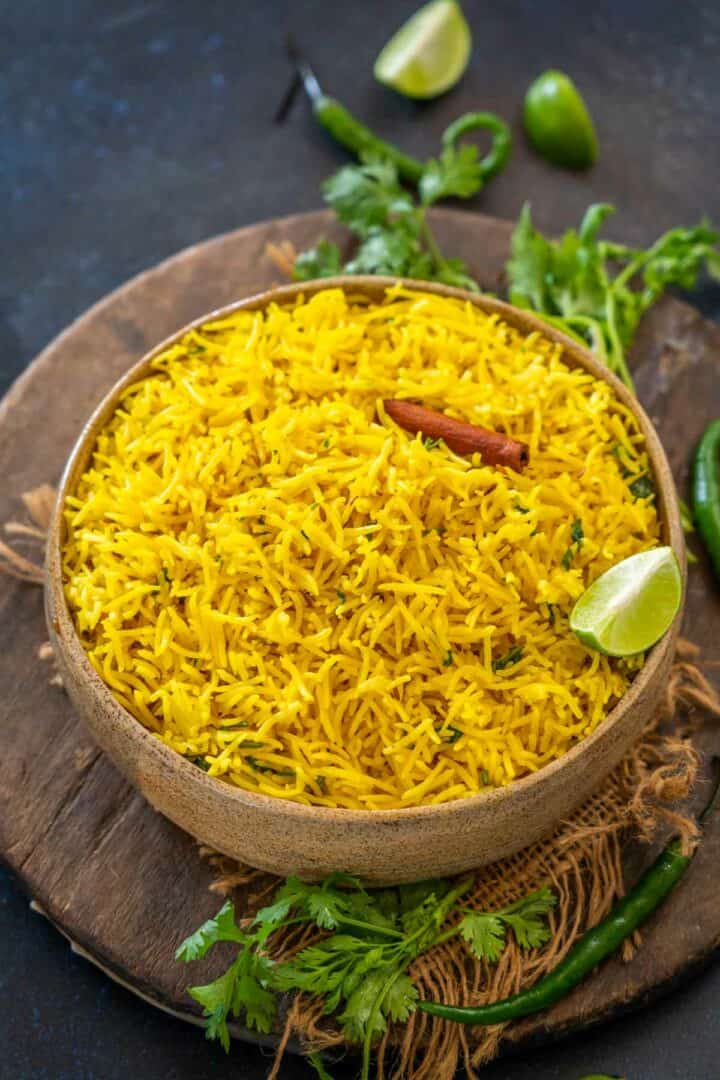 Turmeric Rice Recipe (Indian Yellow Rice) Whiskaffair