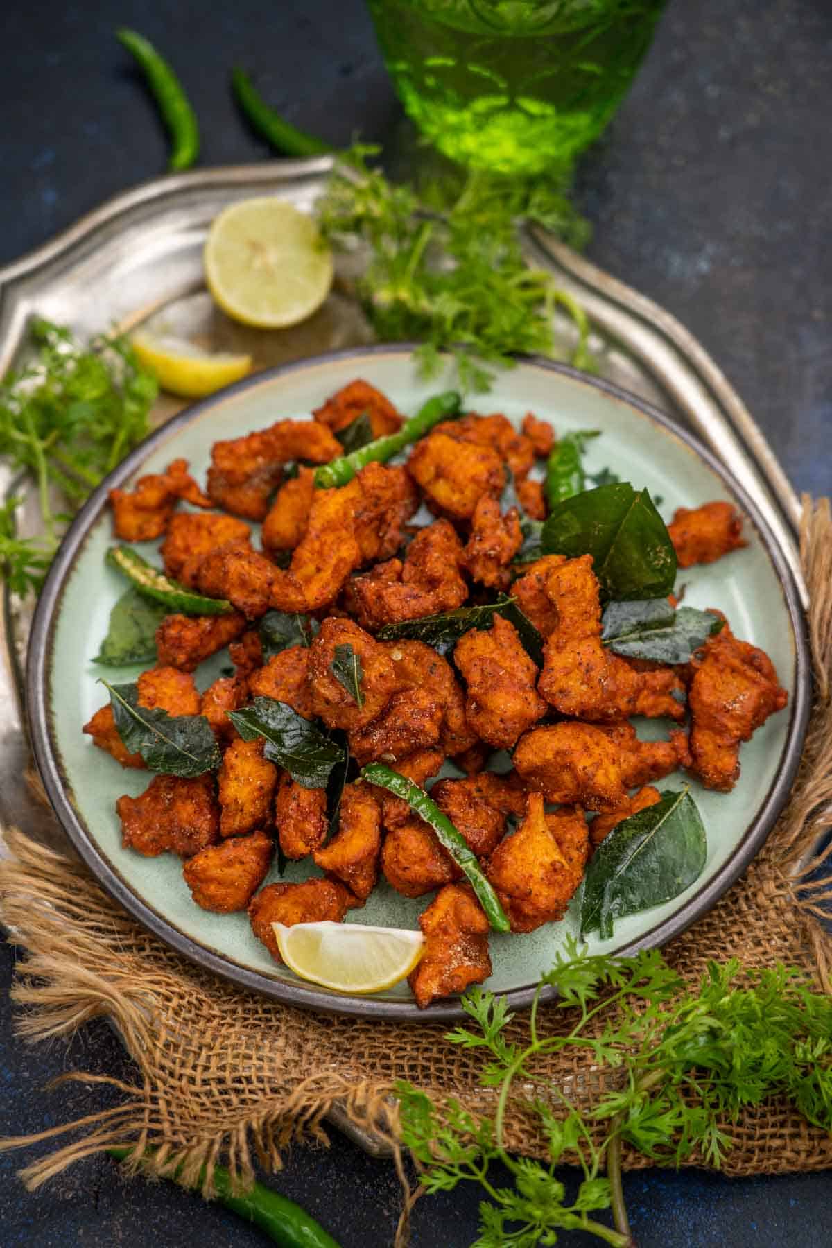 Crispy Chicken Pakora Recipe  Chicken Pakoda    Video - 78