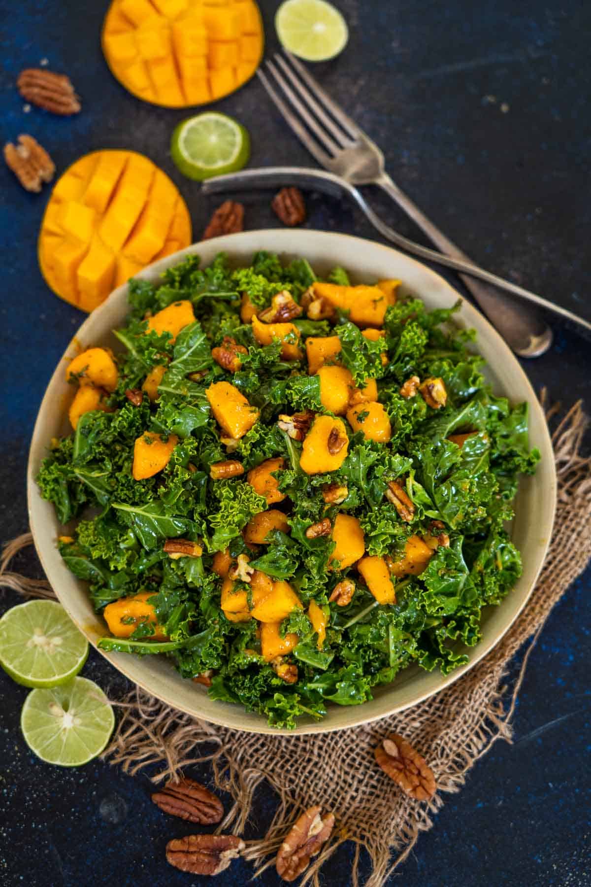 Kale Mango Salad Recipe   Video - 73