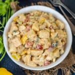 Make this creamy and super delicious Louisiana-style Cajun Potato Salad using simple ingredients. This salad is perfect for serving for get-togethers, potlucks, picnics, brunches, or summer BBQs.