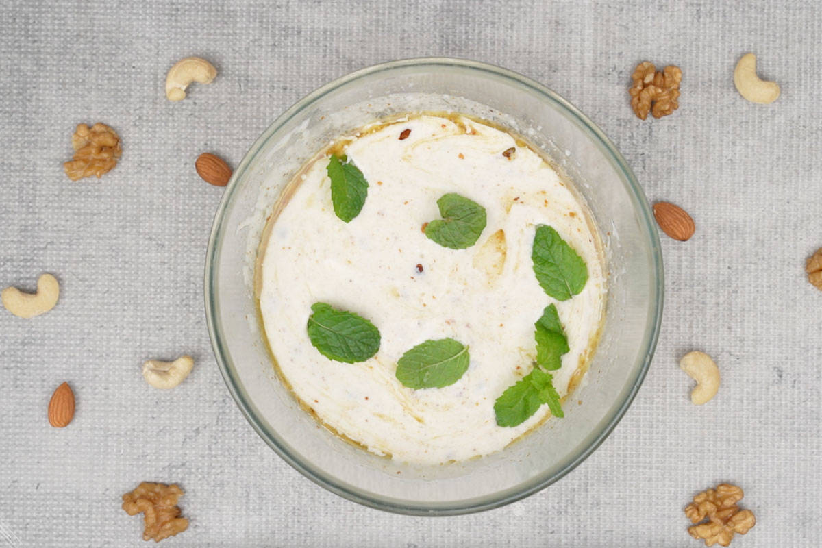 Dried Nuts And Fruits Raita Recipe   Video - 35