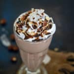 Make this rich and creamy Cafe-Style Nutella Milkshake in under 5 minutes using 3 ingredients. Serve it for a summer afternoon snack or as a dessert (vegetarian, gluten-free).