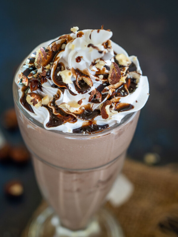 Make this rich and creamy Cafe-Style Nutella Milkshake in under 5 minutes using 3 ingredients. Serve it for a summer afternoon snack or as a dessert (vegetarian, gluten-free).