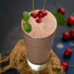 Cherry Banana Smoothie comes together in 5 minutes using 5 ingredients. Serve it for breakfast, snack, or pre or post-workout.