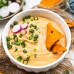 Chipotle ranch dressing served in a bowl.