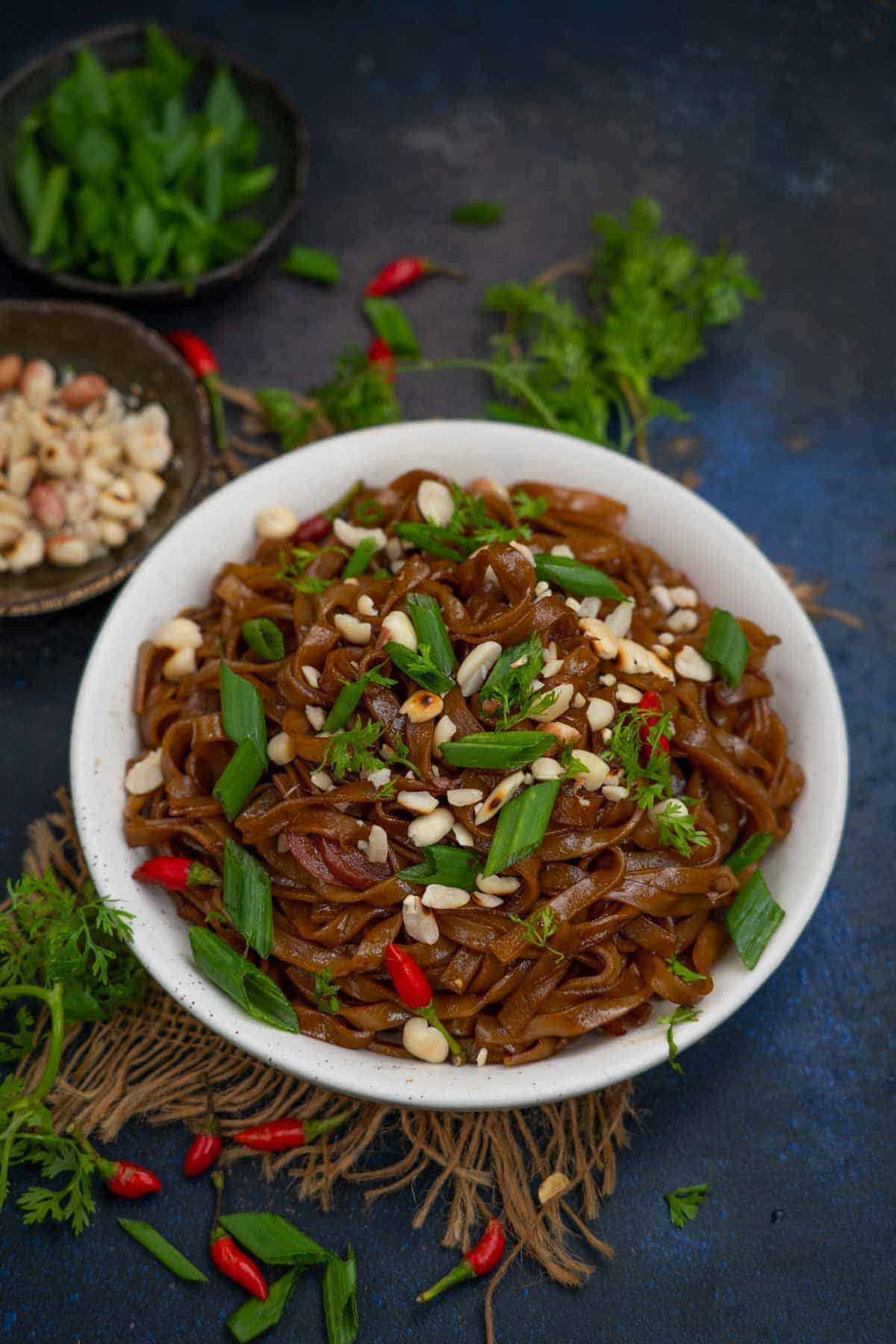 Creamy Pad Thai Noodles - It's All Good Vegan