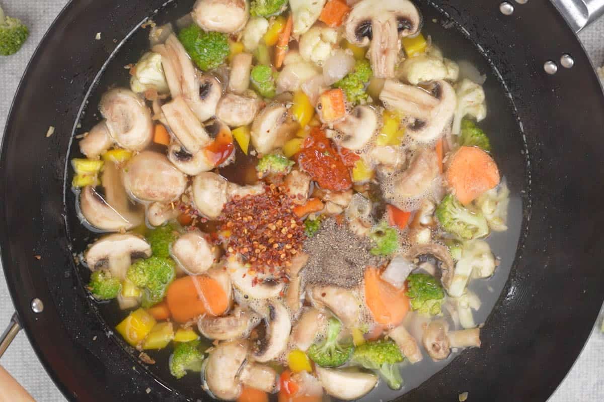 Chinese Style Vegetables In Hot Garlic Sauce Recipe   Video - 48