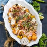 Give your usual chaat an interesting twist with this Tater Tot Chaat recipe. It is a crunchy, and creamy recipe where crispy fried tater tots are topped with other usual chaat ingredients. Here is how to make it.