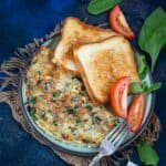Greek Omelette is a classic Greek egg recipe loaded with spinach and feta cheese. It comes together in under 10 minutes and is great to serve for breakfast or brunch (keto-friendly, gluten-free).