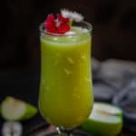 Made using fresh green apples, Green Apple Juice (Granny Smith Apple Juice) is a refreshing drink that will keep you recharged for a long time. It uses three ingredients and can be made in just five minutes using a blender or a juicer.