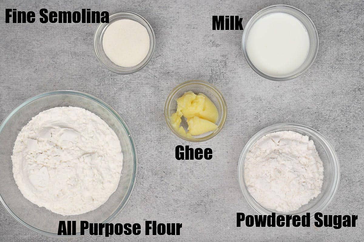 Shankarpali ingredients.