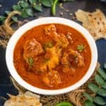 Chicken Salna is a thin and spicy chicken curry from Tamil Nadu, a Southern state of India. It tastes delicious with flaky parotta or steamed rice. Here is how to make it.