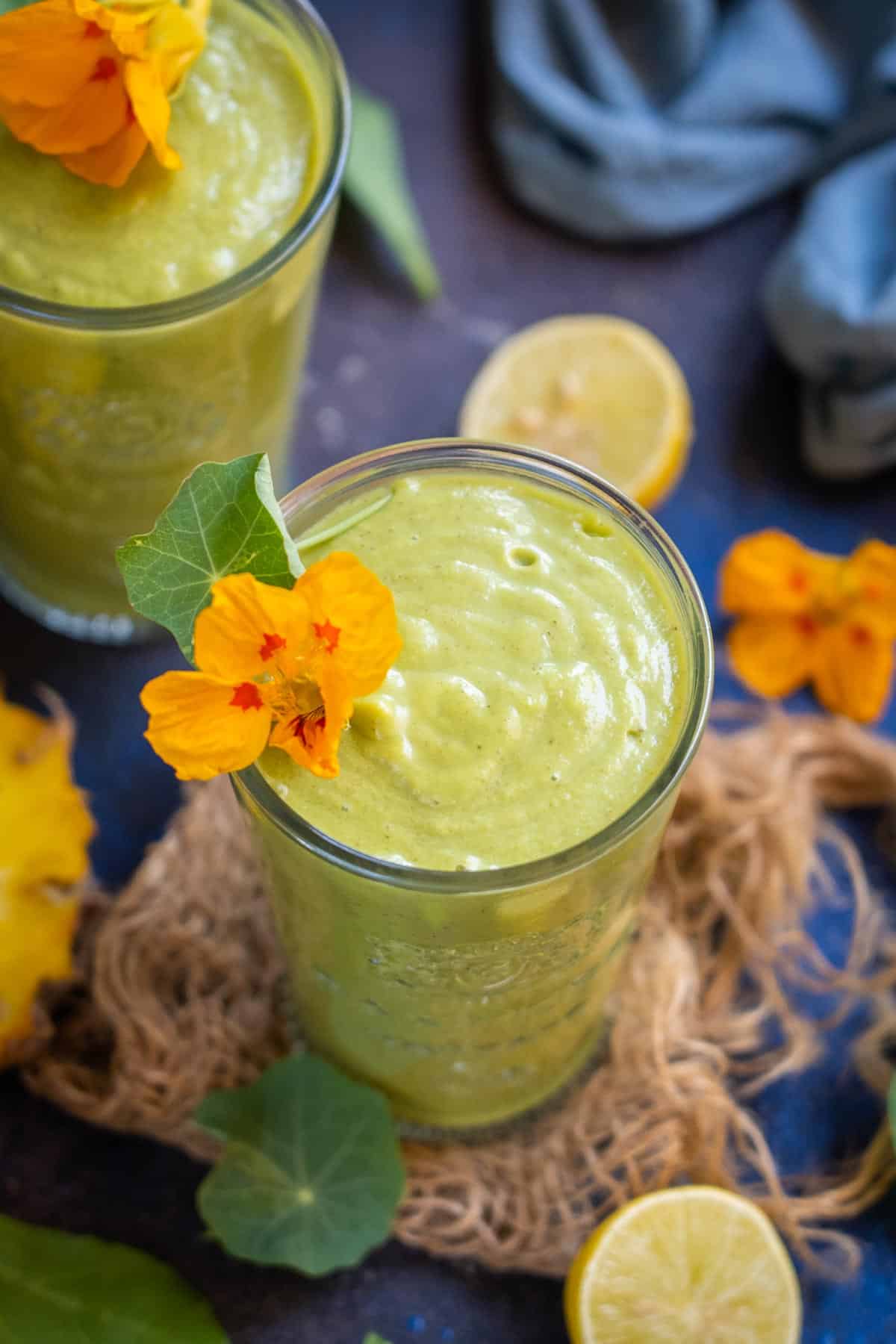 Tropical Green Goddess Smoothie Recipe   Video - 3