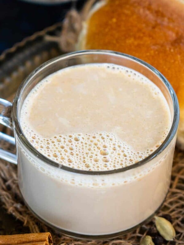 Irani Chai (Irani Tea, Hyderabadi Dum Chai) is a Persian-influenced tea extremely popular in Hyderabad. Use my simple recipe to make this creamy tea at home.