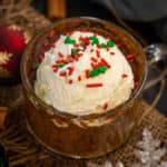 2 Minute Microwave Gingerbread Mug Cake screams holiday. This eggless dessert for one is loaded with warm winter flavors and comes together in just 2 minutes. Make it to bring some holiday cheer this season!
