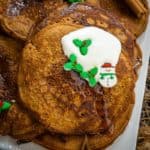 Make these light, soft, and fluffy Gingerbread Pancakes this holiday season. These are loaded with warm winter flavors and come together in under 30 minutes.