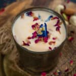 Carrot Milk (Gajar Doodh) is an Indian beverage where cooked carrot puree is added to milk and flavored with cardamom. This drink is made especially in winters when fresh red carrots are available.