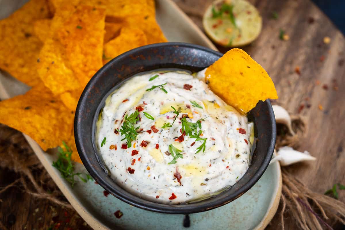 Yogurt Mayonnaise Dip Recipe + Video Whiskaffair