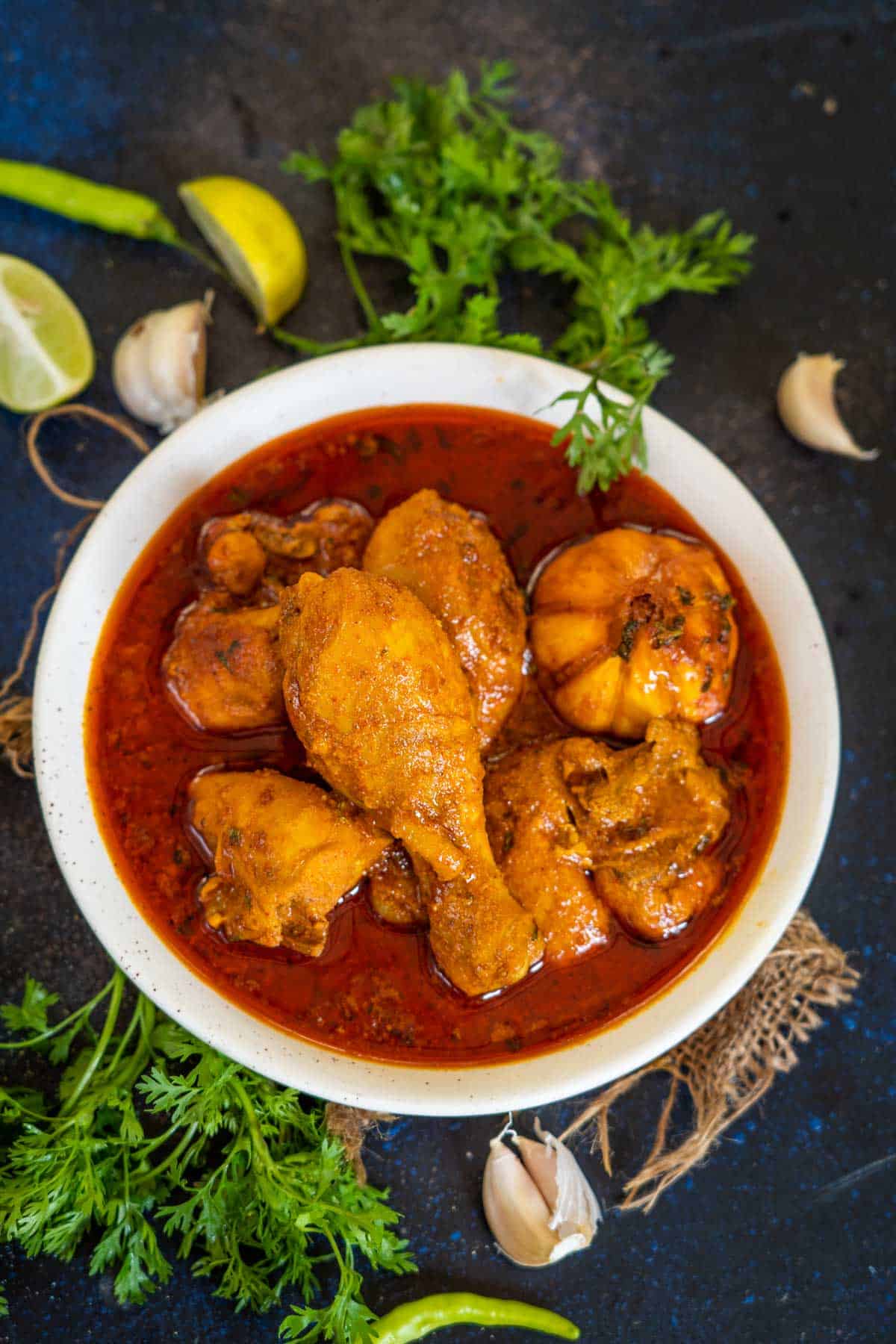 Bihari Chicken Curry Recipe - Whiskaffair