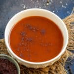 Sumac vinaigrette served in a bowl.