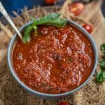 This light, tangy, and super flavorful Red Wine Pasta Sauce comes together using a few ingredients in under an hour. Take your red pasta a notch higher using this easy sauce recipe (vegetarian, gluten-free, and can be easily made vegan).