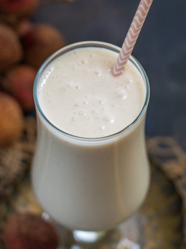 Lychee Smoothie is a refreshing breakfast drink made using fresh or canned lychees, yogurt, and a few other simple ingredients. Serve it for breakfast or as a pre or post-workout drink.